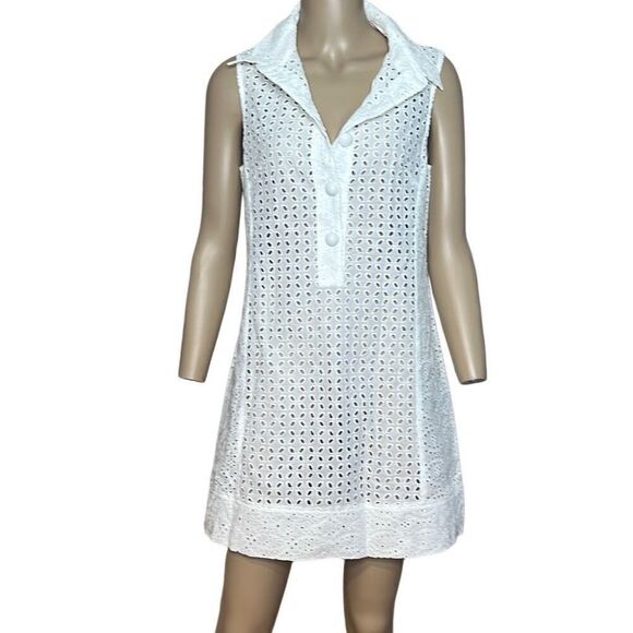 Nanette Lepore Ooh La La Eyelet Shirt Cover Up Dress NWT S (002) - Picture 3 of 14